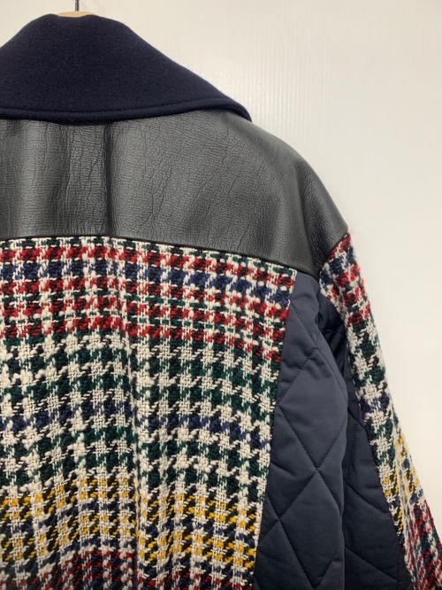 EZUMI（エズミ）EZUMI (エズミ) キルトコンビチェックコート ネイビー サイズ:Sの古着・服飾アイテム