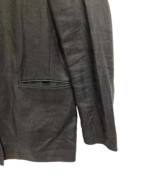 UNITED ARROWS（ユナイテッドアローズ）UNITED ARROWS (ユナイテッドアローズ) L/TWL パイピング Vノーカラー ジャケット ブラック サイズ:38の古着・服飾アイテム