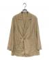 MACPHEE（マカフィー）の古着「エアリースラブ テーラードジャケット」｜ベージュ