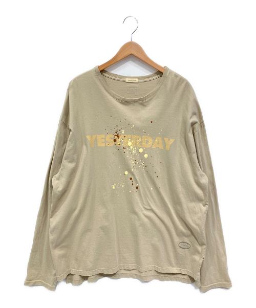 YSTRDY'S TMRRW（イエスタデイズトゥモロウ）YSTRDY'S TMRRW (イエスタデイズトゥモロウ) BAGGY TEE カーキ サイズ:Mの古着・服飾アイテム