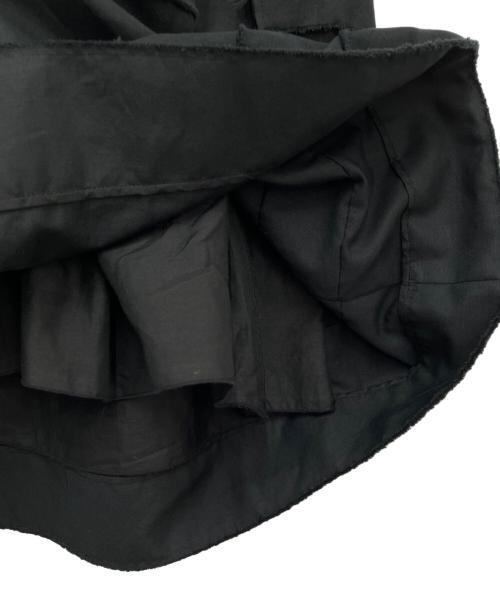 DRAWER（ドゥロワー）DRAWER (ドゥロワー) タックフレアスカート ブラック サイズ:36の古着・服飾アイテム