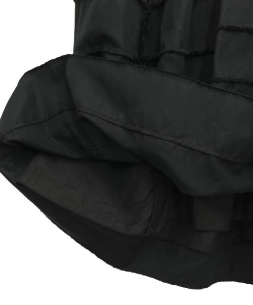 DRAWER（ドゥロワー）DRAWER (ドゥロワー) タックフレアスカート ブラック サイズ:36の古着・服飾アイテム