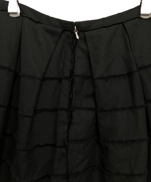 DRAWER（ドゥロワー）DRAWER (ドゥロワー) タックフレアスカート ブラック サイズ:36の古着・服飾アイテム