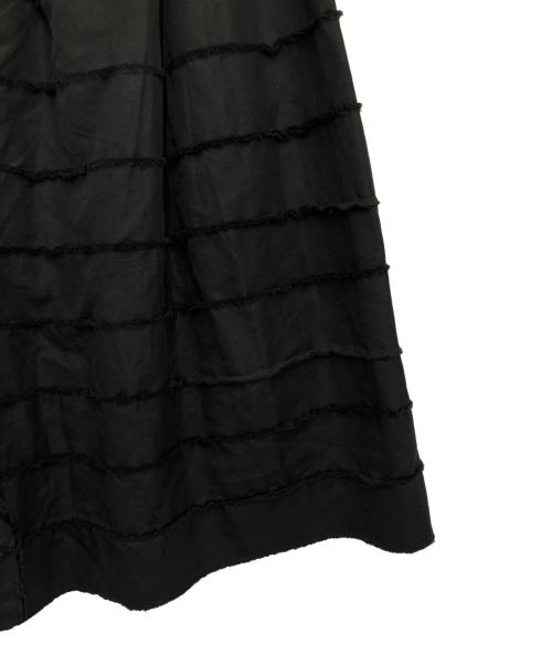 DRAWER（ドゥロワー）DRAWER (ドゥロワー) タックフレアスカート ブラック サイズ:36の古着・服飾アイテム