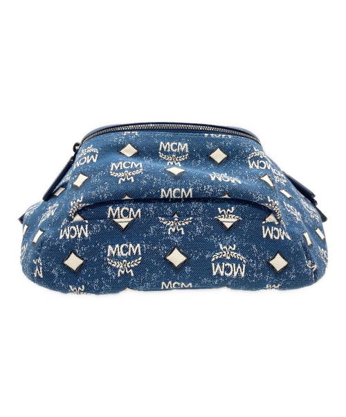 MCM（エムシーエム）MCM (エムシーエム) FURSTEN BELT BAG ブルーの古着・服飾アイテム