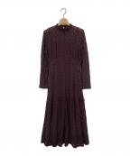 anuansアニュアンス）の古着「ヴィンテージレースワンピース」｜ボルドー