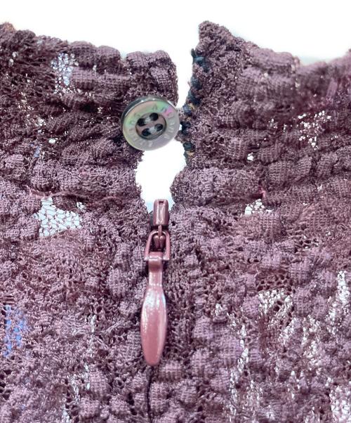 anuans（アニュアンス）anuans (アニュアンス) ヴィンテージレースワンピース ボルドー サイズ:Fの古着・服飾アイテム