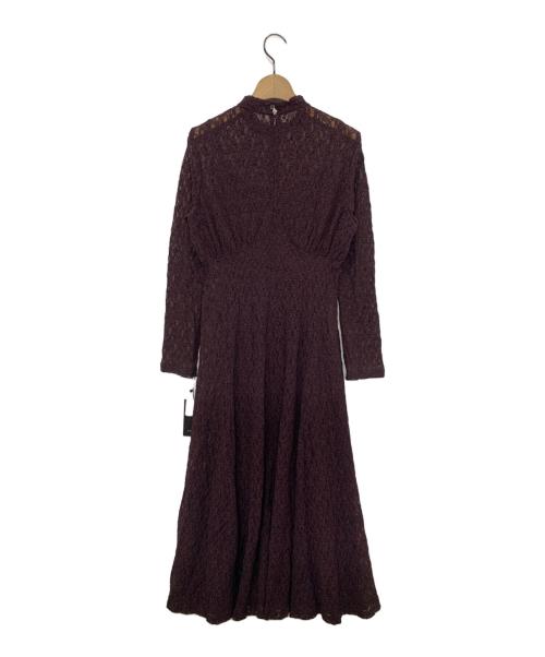 anuans（アニュアンス）anuans (アニュアンス) ヴィンテージレースワンピース ボルドー サイズ:Fの古着・服飾アイテム