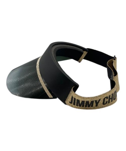 JIMMY CHOO（ジミーチュウ）JIMMY CHOO (ジミーチュウ) サンバイザー ブラックの古着・服飾アイテム