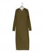 LOULOU STUDIOルルスタジオ）の古着「ジャージー ミディワンピース」｜カーキ