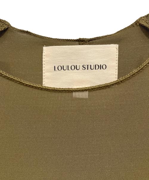 LOULOU STUDIO（ルルスタジオ）LOULOU STUDIO (ルルスタジオ) ジャージー ミディワンピース カーキ サイズ:XSの古着・服飾アイテム