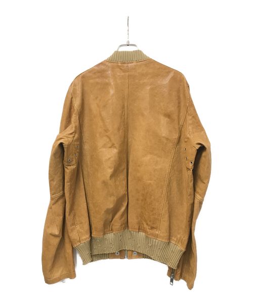 DIESEL（ディーゼル）DIESEL (ディーゼル) ラムレザージャケット ブラウン サイズ:Mの古着・服飾アイテム