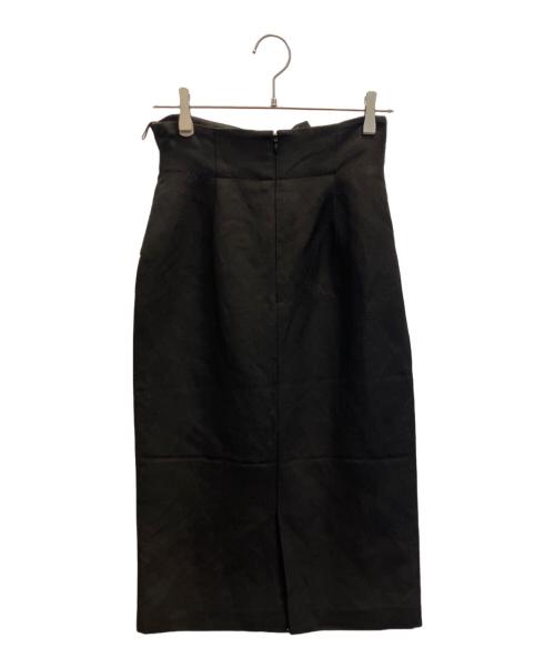 ADORE（アドーア）ADORE (アドーア) ボンディング麻タイトスカート ブラック サイズ:36の古着・服飾アイテム