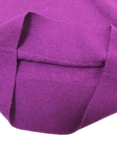 theory（セオリー）theory (セオリー) カシミヤVネックニット パープル サイズ:Sの古着・服飾アイテム