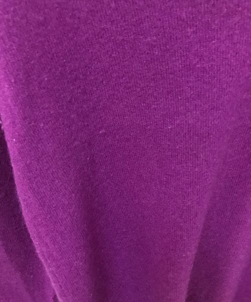 theory（セオリー）theory (セオリー) カシミヤVネックニット パープル サイズ:Sの古着・服飾アイテム