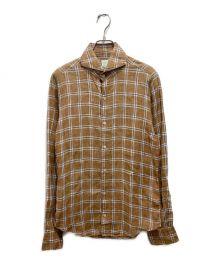finamore（フィナモレ）の古着「長袖シャツ」｜ブラウン