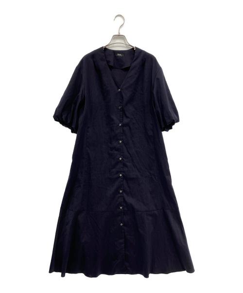 journal standard L'essage（ジャーナルスタンダード レサージュ）journal standard L'essage (ジャーナルスタンダード レサージュ) CANGIOLIタイプライターワンピース ネイビー サイズ:不明の古着・服飾アイテム