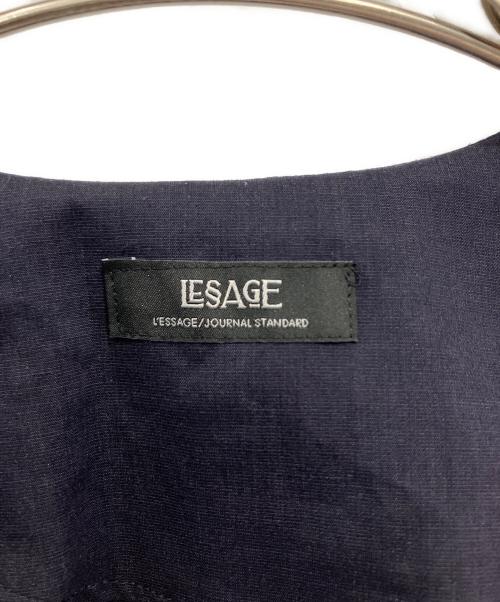 journal standard L'essage（ジャーナルスタンダード レサージュ）journal standard L'essage (ジャーナルスタンダード レサージュ) CANGIOLIタイプライターワンピース ネイビー サイズ:不明の古着・服飾アイテム