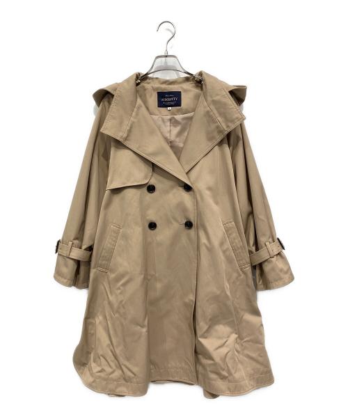 JUSGLITTY（ジャスグリッティー）JUSGLITTY (ジャスグリッティー) フードトレンチコート ベージュ サイズ:2の古着・服飾アイテム