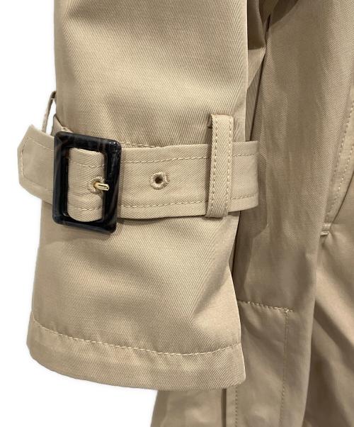 JUSGLITTY（ジャスグリッティー）JUSGLITTY (ジャスグリッティー) フードトレンチコート ベージュ サイズ:2の古着・服飾アイテム