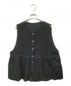 haupiaハウピア）の古着「いつかのペーパーレースベスト」｜ブラック