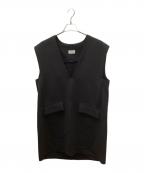 cepie.セピエ）の古着「ダブルクロスDeep-Vベスト」｜ブラック