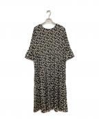 JOURNAL STANDARD relumeジャーナルスタンダード レリューム）の古着「マジョリカプリーツフラワーワンピース」｜ブラック