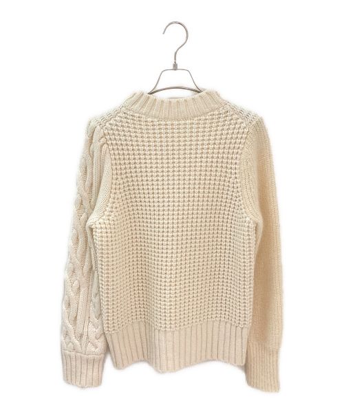 sacai（サカイ）sacai (サカイ) Wool Mohair Knit Pullover アイボリー サイズ:1の古着・服飾アイテム
