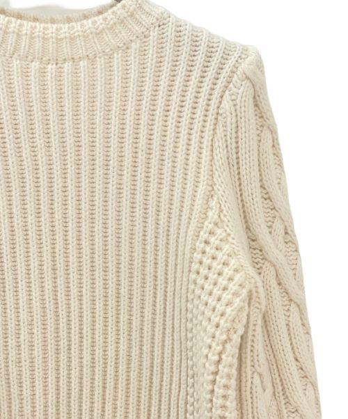 sacai（サカイ）sacai (サカイ) Wool Mohair Knit Pullover アイボリー サイズ:1の古着・服飾アイテム