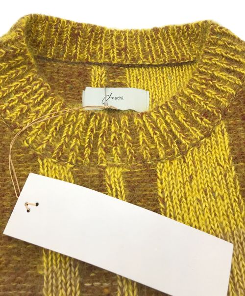 amachi.（アマチ）amachi. (アマチ) AY11-28 Vertical Gradation Knit イエロー×ブラウン サイズ:4 未使用品の古着・服飾アイテム