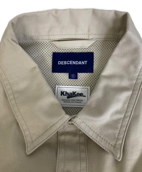 DESCENDANT（ディセンダント）DESCENDANT (ディセンダント) ANNGLER COTTON TWILL FISHING SS SHIRT OG カーキ サイズ:1の古着・服飾アイテム