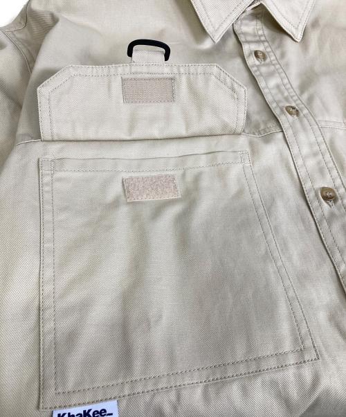 DESCENDANT（ディセンダント）DESCENDANT (ディセンダント) ANNGLER COTTON TWILL FISHING SS SHIRT OG カーキ サイズ:1の古着・服飾アイテム