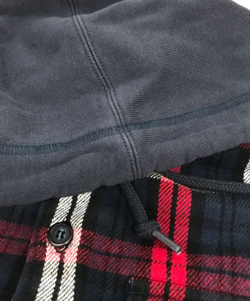 DESCENDANT（ディセンダント）DESCENDANT (ディセンダント) STONER HOODED LS SHIRT レッド サイズ:1の古着・服飾アイテム