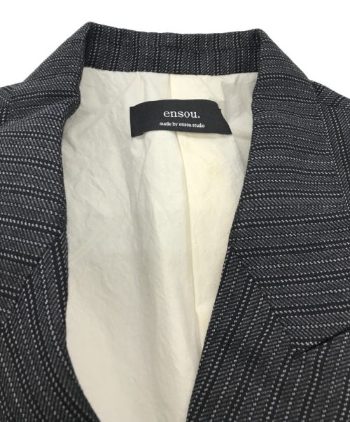 ensou.（エンソウ）ensou. (エンソウ) Double breasted Jacket チャコールグレー サイズ:L 未使用品の古着・服飾アイテム