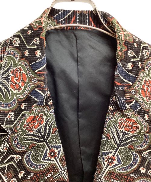NICENESS（ナイスネス）NICENESS (ナイスネス) Tapestry Printed Hunting Jacket(タペストリープリンテッド ハンティング ジャケット） ブラウン サイズ:Ｌの古着・服飾アイテム