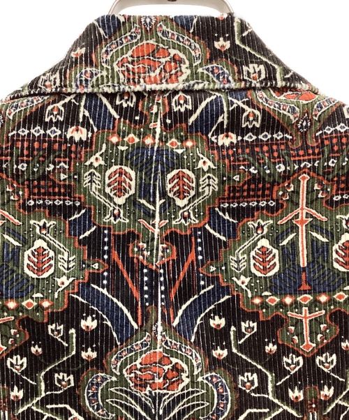 NICENESS（ナイスネス）NICENESS (ナイスネス) Tapestry Printed Hunting Jacket(タペストリープリンテッド ハンティング ジャケット） ブラウン サイズ:Ｌの古着・服飾アイテム