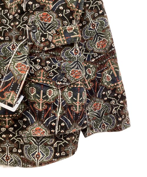 NICENESS（ナイスネス）NICENESS (ナイスネス) Tapestry Printed Hunting Jacket(タペストリープリンテッド ハンティング ジャケット） ブラウン サイズ:Ｌの古着・服飾アイテム