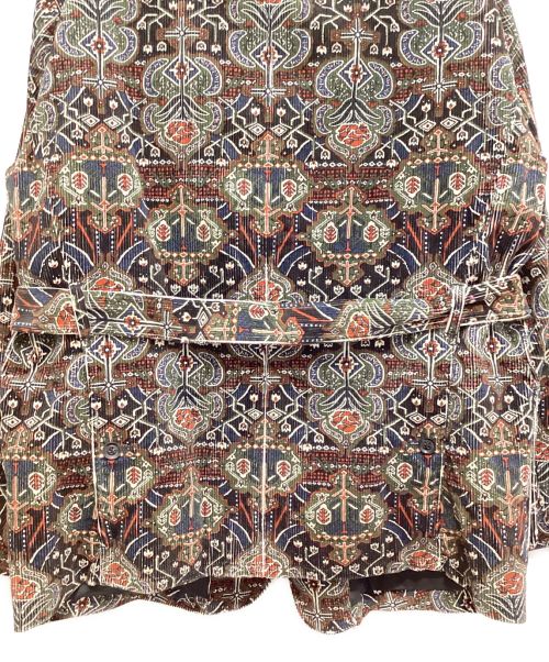 NICENESS（ナイスネス）NICENESS (ナイスネス) Tapestry Printed Hunting Jacket(タペストリープリンテッド ハンティング ジャケット） ブラウン サイズ:Ｌの古着・服飾アイテム