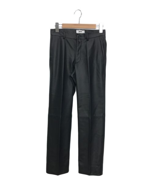 REVERBERATE（リバーバレイト）REVERBERATE (リバーバレイト) LEATHER TROUSERS (レザー トラウザーズ) ブラック サイズ:30の古着・服飾アイテム