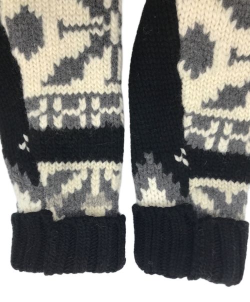 sacai（サカイ）sacai (サカイ) 22-02908M Nordic Knit Pullover (2-02908M ノルディック ニット プルオーバー) ブラック×グレー サイズ:1の古着・服飾アイテム
