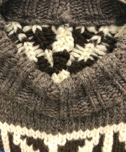 sacai（サカイ）sacai (サカイ) 22-02908M Nordic Knit Pullover (22-02908M ノルディック ニット プルオーバー) ブラウン×ホワイト サイズ:1の古着・服飾アイテム