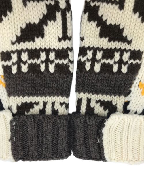 sacai（サカイ）sacai (サカイ) 22-02908M Nordic Knit Pullover (22-02908M ノルディック ニット プルオーバー) ブラウン×ホワイト サイズ:1の古着・服飾アイテム