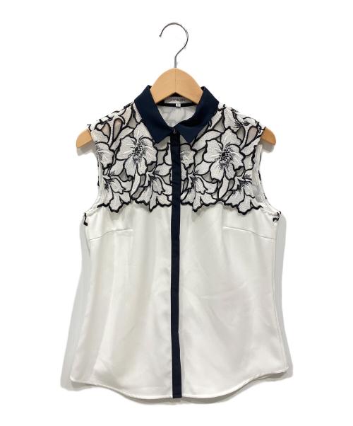 LOVELESS（ラブレス）LOVELESS (ラブレス) エンブロイダリーレースブラウス ホワイト サイズ:34の古着・服飾アイテム