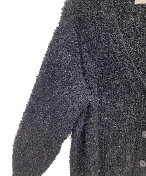 stola.（ストラ）stola. (ストラ) ファンシーヤーンニットカーディガン ブラック サイズ:Freeの古着・服飾アイテム