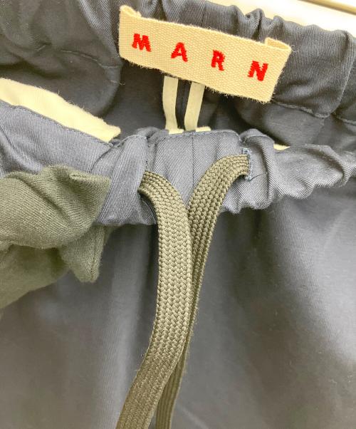 MARNI（マルニ）MARNI (マルニ) コットンリネン イージーパンツ ネイビー サイズ:38の古着・服飾アイテム