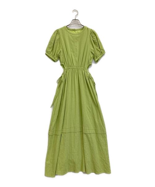RAY BEAMS（レイ ビームス）RAY BEAMS (レイ ビームス) サイド カットアウト ワンピース グリーン 未使用品の古着・服飾アイテム