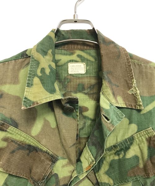 VINTAGE MILITARY（ヴィンテージ ミリタリー）VINTAGE MILITARY (ヴィンテージ ミリタリー) 70'sジャングルファティーグジャケット US ARMY グリーン サイズ:X-SMALL-REGULARの古着・服飾アイテム
