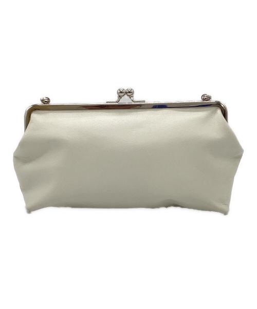 beautiful people（ビューティフルピープル）beautiful people (ビューティフルピープル) oblong clasp pouch ホワイトの古着・服飾アイテム