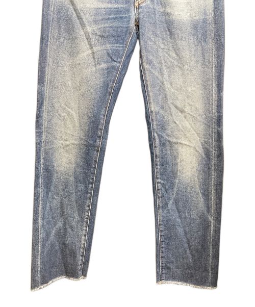 MM6 Maison Margiela（エムエムシックスメゾンマルジェラ）MM6 Maison Margiela (エムエムシックス メゾンマルジェラ) カットオフ加工デニムパンツ ブルー サイズ:40の古着・服飾アイテム