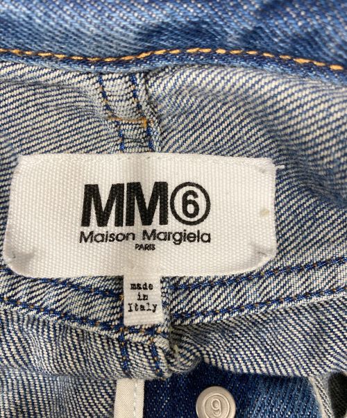MM6 Maison Margiela（エムエムシックスメゾンマルジェラ）MM6 Maison Margiela (エムエムシックス メゾンマルジェラ) カットオフ加工デニムパンツ ブルー サイズ:40の古着・服飾アイテム